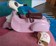 Our Generation doll motorbike & helmet