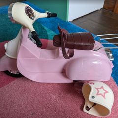 Our Generation doll motorbike & helmet