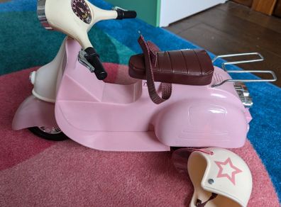 Our Generation doll motorbike & helmet