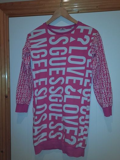 girls guess pink dress