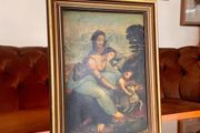 Early 20th Century Vintage Framed Religious Art Lithograph Print