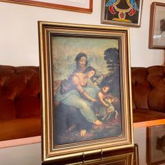 Early 20th Century Vintage Framed Religious Art Lithograph Print