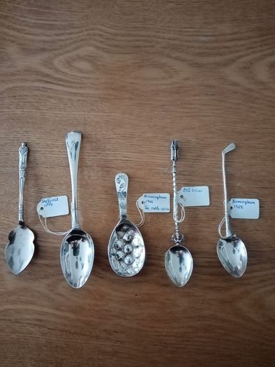 Antique silver spoons