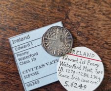 Irish Edward 1st Waterford Penny. Scarce type. Free Post.