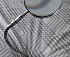 Vintage magnifying glass on stand