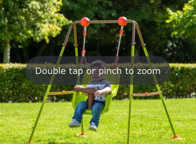 Folding baby swing