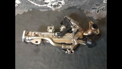 BMW B47 engine EGR cooler with EGR valve