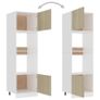 Microwave Cabinet Sonoma Oak 60x57x207 cm Chipboard Image 4