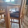 Solid Oak Table & Chairs Image 4