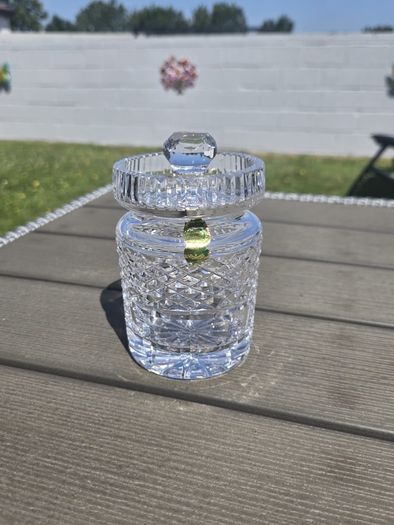 Vintage Waterford Crystal Lidded Preserve Jar