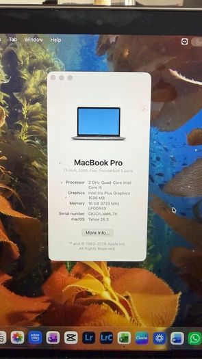 Apple MacBook Pro 13-inch 2020 i5 16GB RAM 512GB SSD