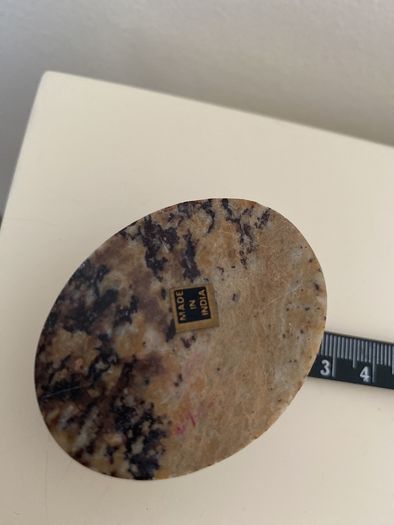 Alabaster Mini Trinket Box (2) with Shell Inlay (E5 each)