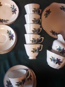 vintage 21 piece teaset