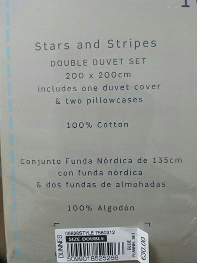 BNWT Double Duvet Set