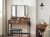Dressing table industrial design dressing table, dressing table, cosmetic table with 3-piece folding mirror