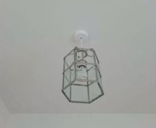 2 Chrome glass panel chandeliers both for 30 euro.