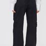 PLT Washed Black Cargo Side Pocket Wide Leg Jeans Size 10! Image 3