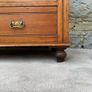 Late Victorian Oak Dressing Chest With Mirror. Image 6