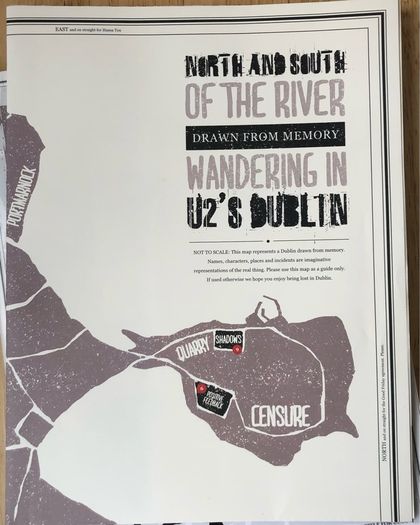 North Side Story: U2 in Dublin 1978-1983 - Hot Press Book with Map