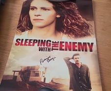 Autographed sleeping with the enemy poster Patrick Bergin autograph