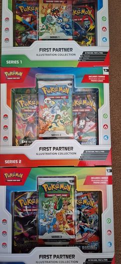 pokemon first partner series 1, 2, 3, sold as a set