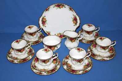 Royal Albert "Old Country Roses"   21 pcs Tea Set