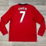 Genuine Vintage 2009 Nike Manchester United Owen Long Sleeve Home Jersey Shirt Mens Medium Image 2