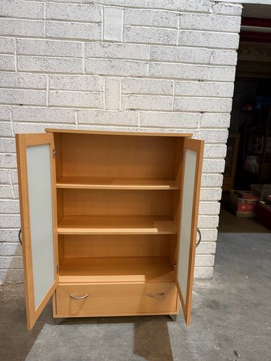 Press with drawers