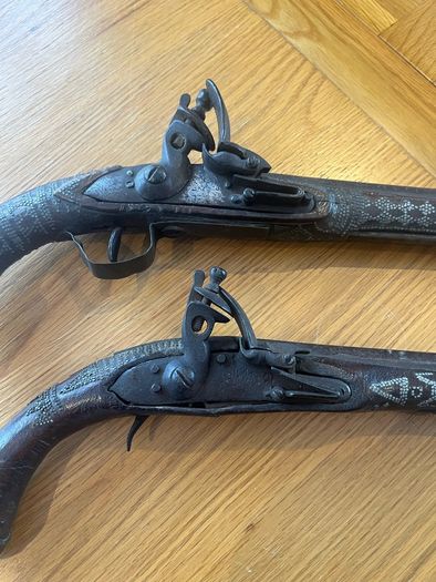 Antique Pair of Flintlocks