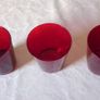 Antique 10 Piece Ruby Red Glasses Collection Image 8