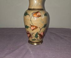 Cloisonne Brass Vase
