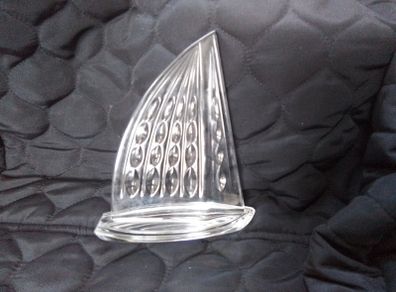 Vintage Waterford Crystal Sail Boat Decor/Paper Weight