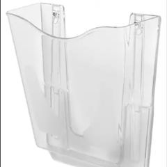 2 pieces Deflecto A4 Literature File Display Wall Mounted