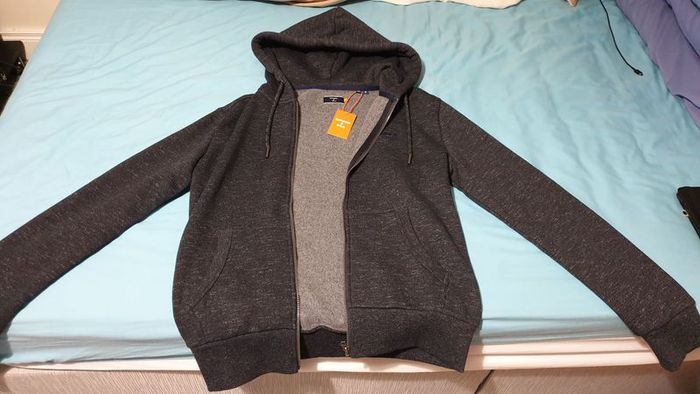 superdy small navy hoodie