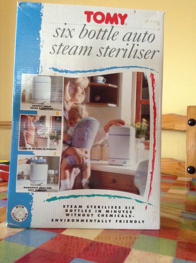 Bottle steam steriliser