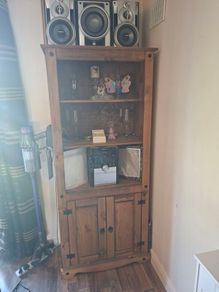 Corona Pine Solid Wood 2 Door Bookcase