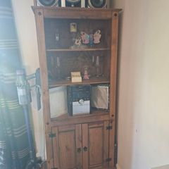Corona Pine Solid Wood 2 Door Bookcase
