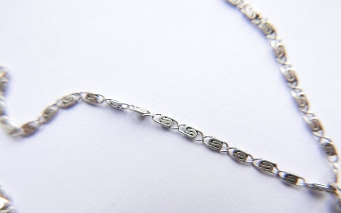 Vintage Catholic Pendant on Sterling Silver 925 Necklace length 20" - 4,6g