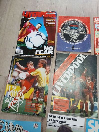 football program lot all Liverpool fc related