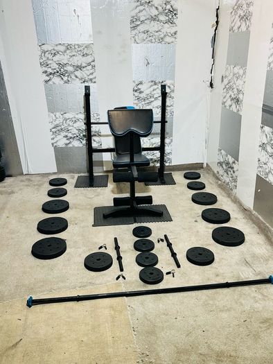 Multi Function Weight Bench Weights Barbell Dumbbells