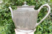 Vintage Philip Ashberry Shefield Silver Plated Teapot H-9"