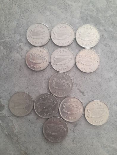 12 Irish 10p coins see add for years