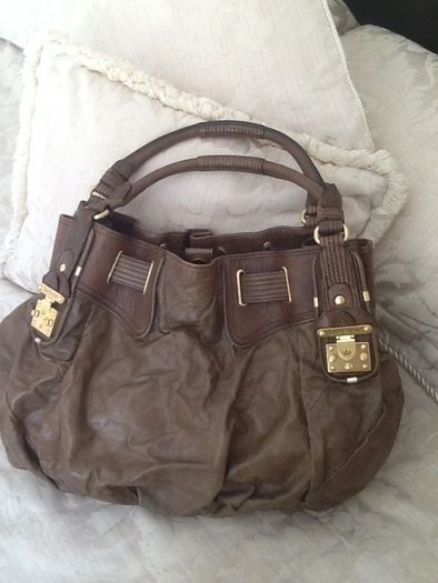 Juicy couture large brown leather bag