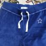 Girls sports vellour navy pants trousers never worn 6-7y Image 3