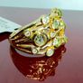 Silver Peridot & White Zircon "Waves of Renewal Ring Image 5
