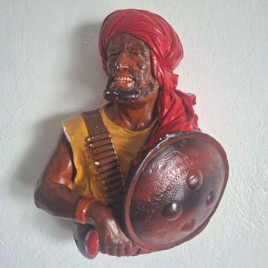 1960s Bossons 'Pathan' Chalkware Wall Plaque