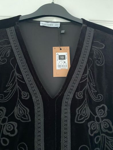 Black Velvet Dress size 12-14