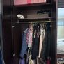 Large Fitted Wardrobe  Dark Wood with Mirrored Doors ono Image 3