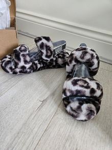 UGG Oh Yeah Panther Print Slippers