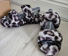 UGG Oh Yeah Panther Print Slippers